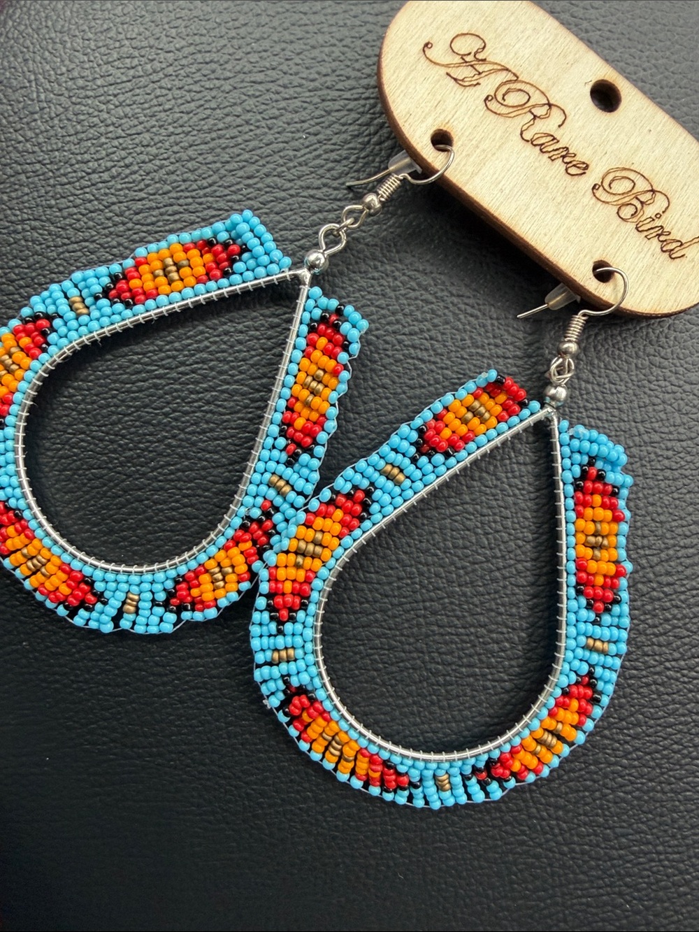 A Rare Bird beaded earrings